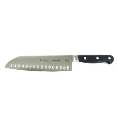 Nož santoku CENTURY crni 17cm