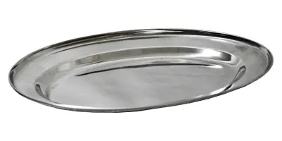 Oval 25cm inox