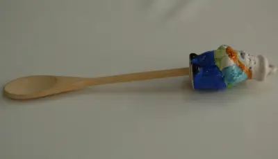 Drvena kašika keramička drška