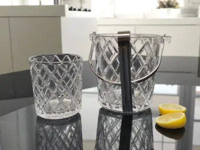 Posuda za led+6 čaša C