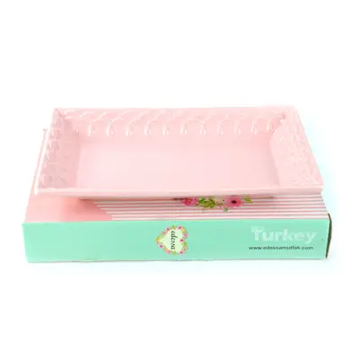 Tacna oval cvet pink 27x15cm