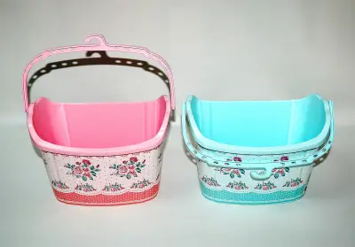 Korpa za štipaljke cvet PLAVA