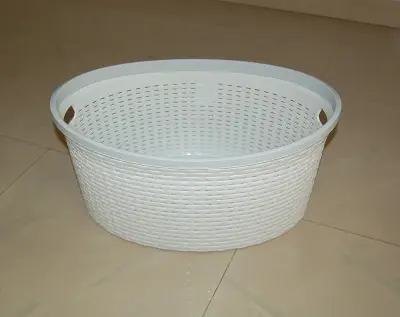 Korpa ovalna ratan 20L BELA