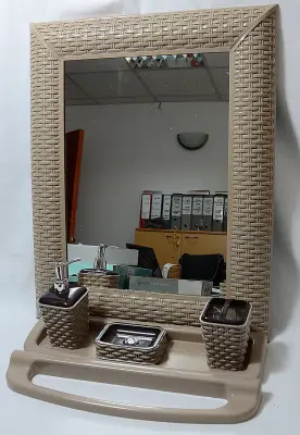 Ogledalo ratan CAPUCINO48x6cm