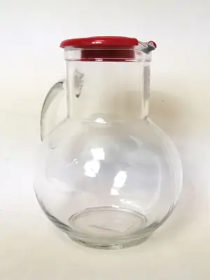 Bokal KUFRA 2.15l-crve.poklopa