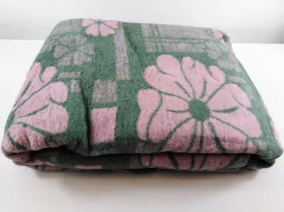 Ćebe 180x230A zeleno-roze