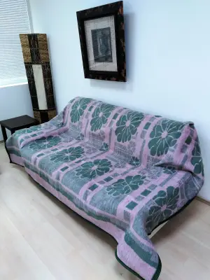 Ćebe 180x230A zeleno-roze