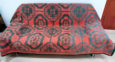 Ćebe 180x230C zeleno-naran.