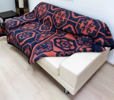 Ćebe 180x230E teget-narandž.