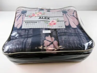 Ćebe 180x230F teget-roze cvet