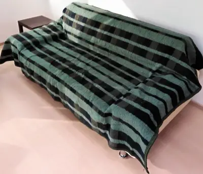 Ćebe 180x230I teget-zeleno-bež