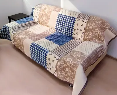 Ćebe 180x230 Sesil braon-plavo