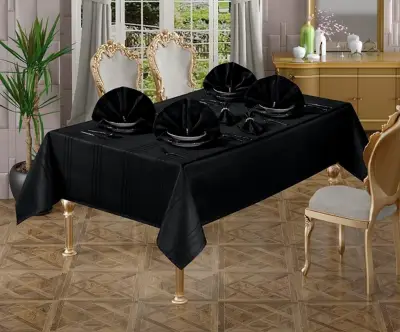 Stolnjak set 160x220(26d) crni