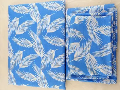 Posteljina 160x240 list plava