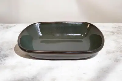 Oval 18x12cm green org.HORECA