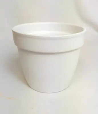 Saksija white G 14x12cm