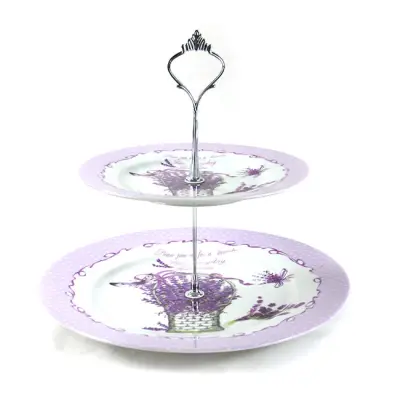 Etažer lavandaanda korpa26.5cm+19c