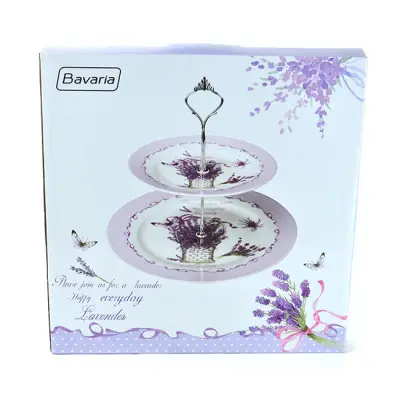 Etažer lavandaanda korpa26.5cm+19c