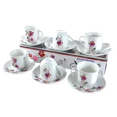 Šoljice 140cc 1/6 cvet roze