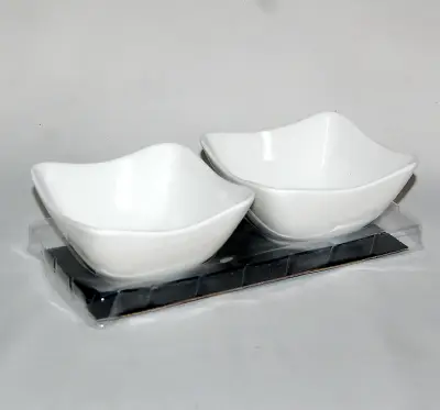Keramički set 2pc četvrtasti