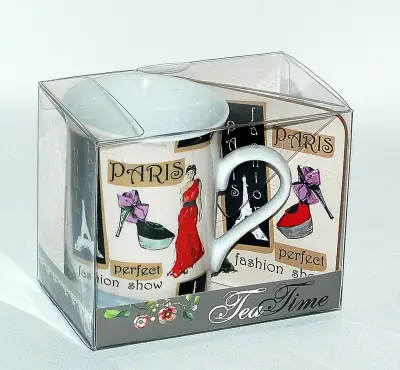 Šolja 280cc+podmetač PVC paris