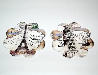 Podmetač 20cm keramika cvet