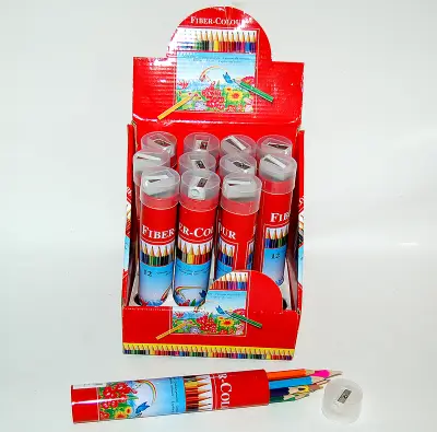 Drvene bojice 1/12+zarezač