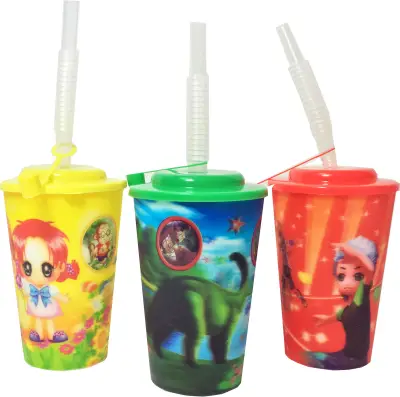 Čaša plast 3D 310cc (12)