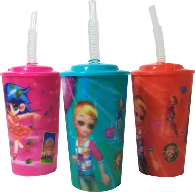 Čaša plast 3D 420cc (12)