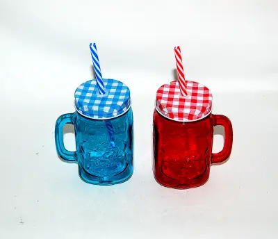 Čaša-krigla 500cc crvena/plava