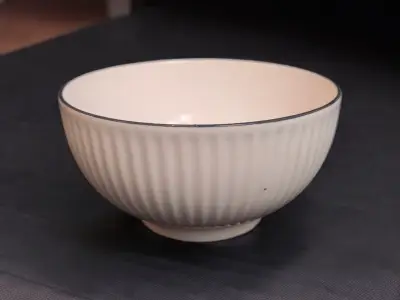 Činija 20.5x9cm bela-rub