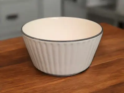 Činija 19x8cm bela-rub