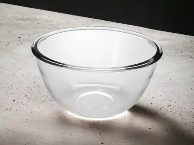 Činija staklena 3000cc 23cm